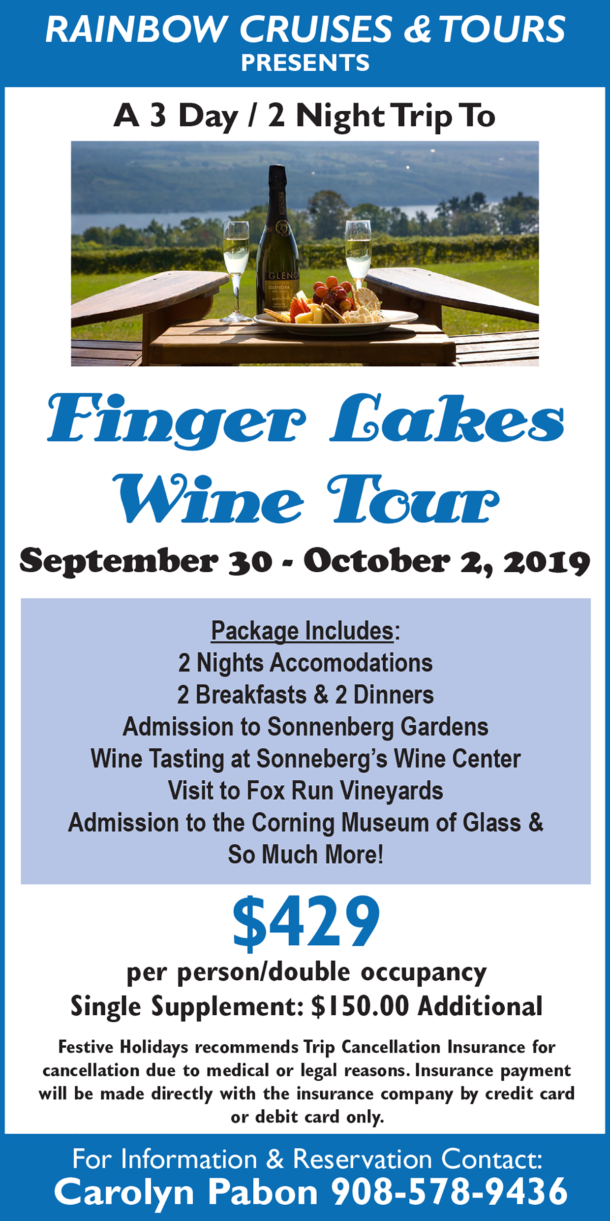 finger lakes wine tour limo packages